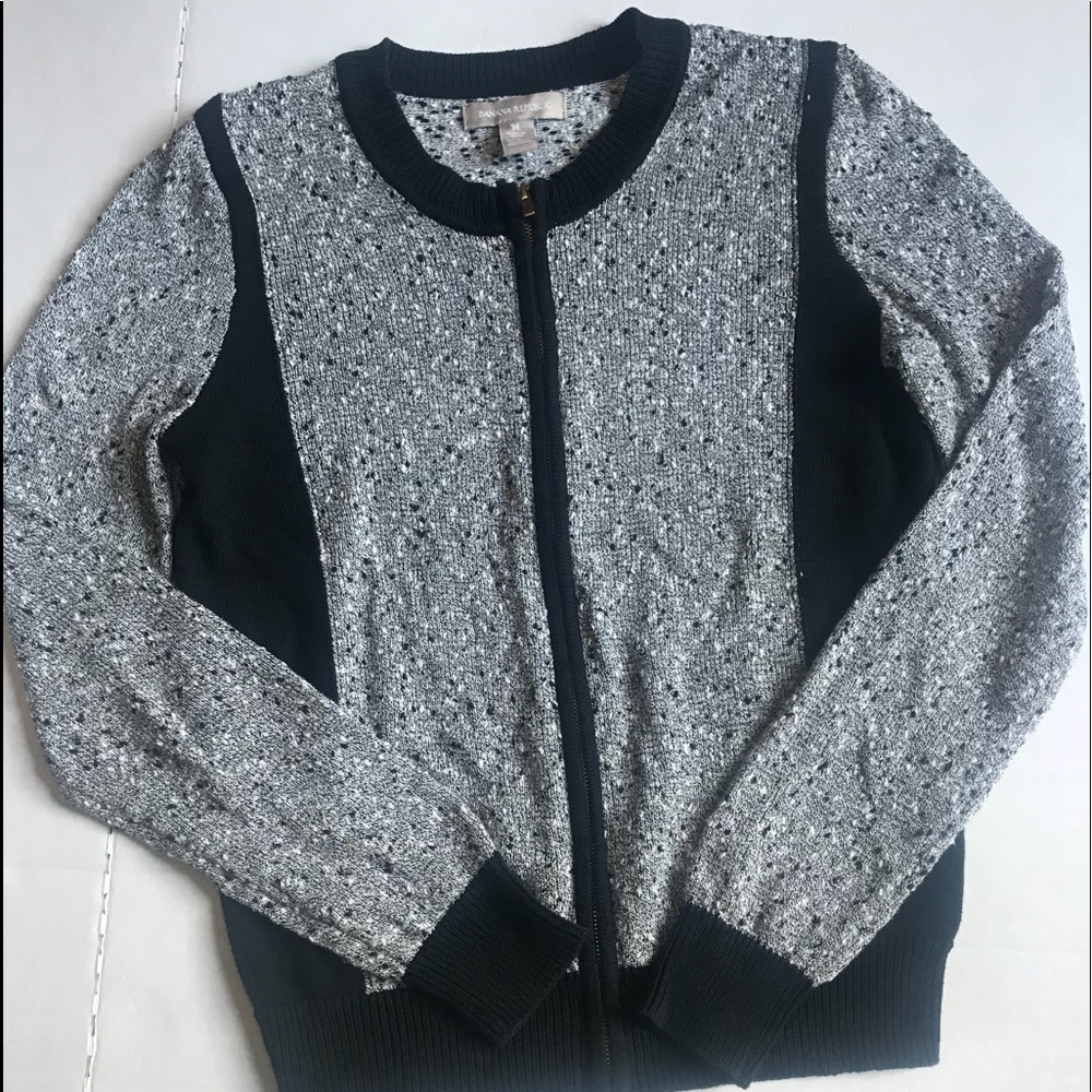 Banana Republic Gray/Black Cardigan
